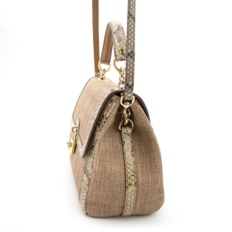 Dolce & Gabbana Python Straw Bag Dolce ○ Labellov ○ Buy and Sell Authentic  Luxury