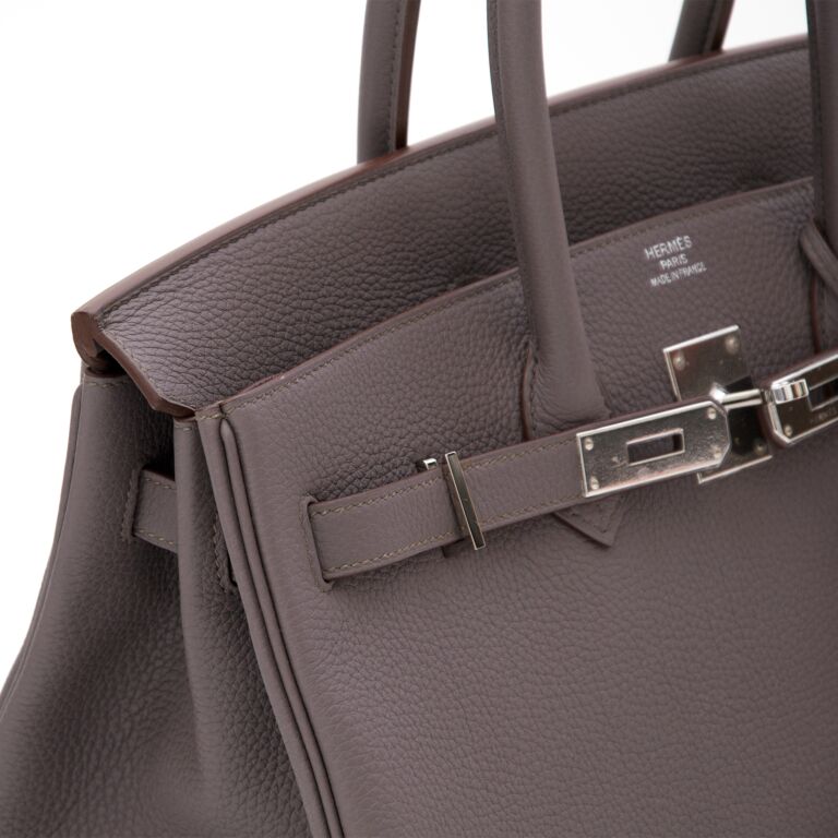 HOW big is the HERMES BIRKIN 35 in ETAIN: what fits inside? how to