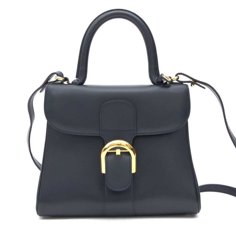 Delvaux Brillant PM Navy Blue Labellov Buy and Sell Authentic Luxury