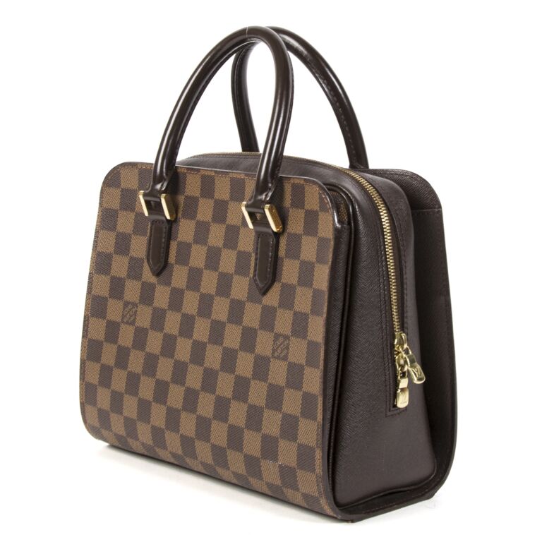 Louis Vuitton Vintage - Damier Ebene Brera Bag - Brown - Leather
