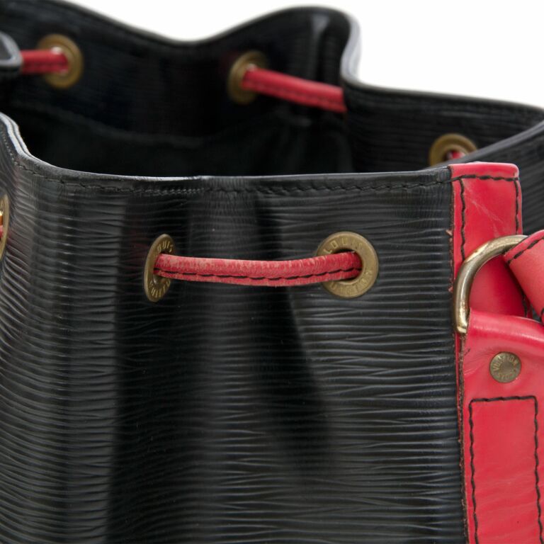 Louis Vuitton, Bags, Louis Vuitton Blackred Epi Noe Gm
