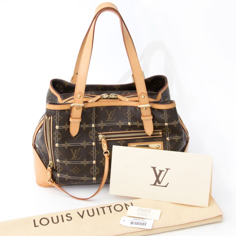 Louis Vuitton Louis Vuitton Riveting GM Monogram Canvas Hand Bag