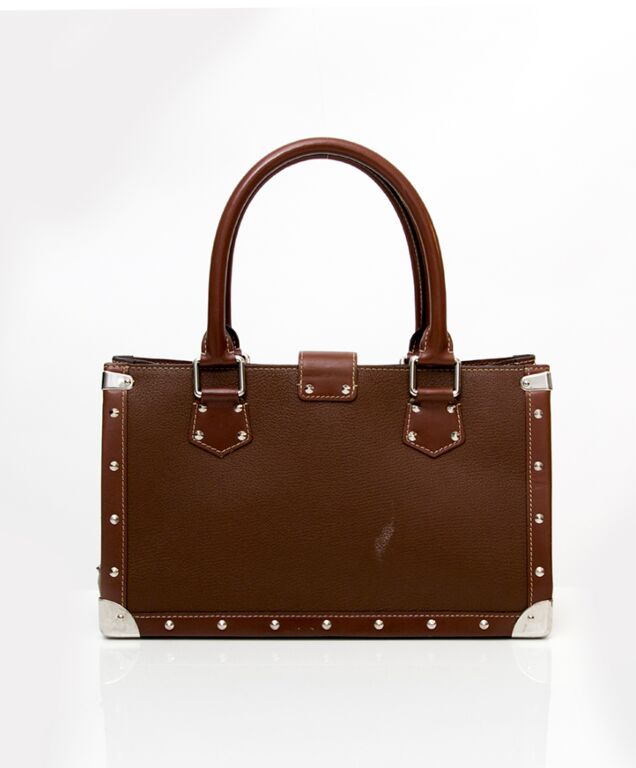 Louis Vuitton - Authenticated Le Fabuleux Handbag - Leather Black Plain for Women, Good Condition