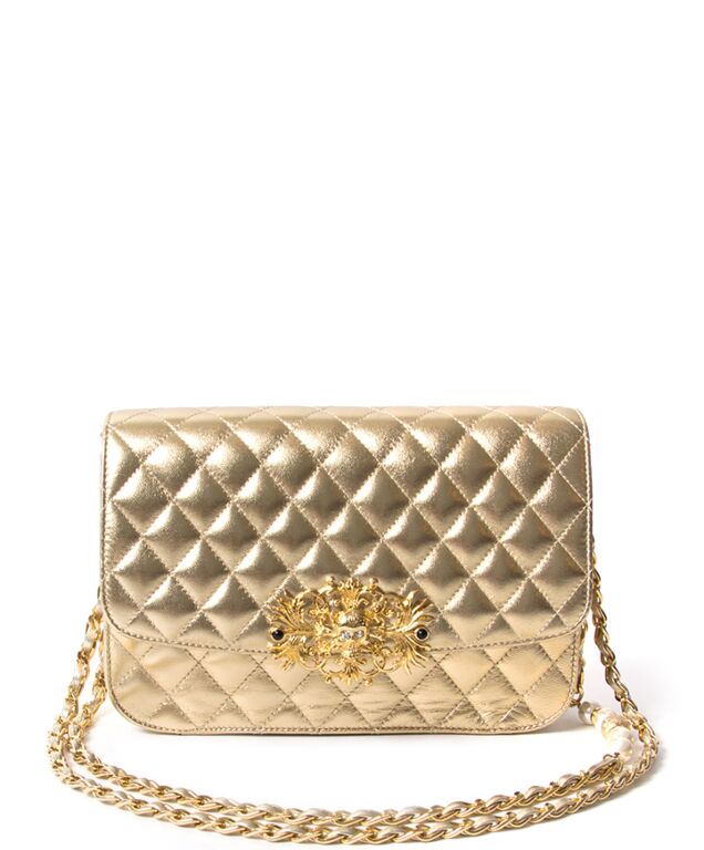 Philipp Plein Mono Quilted Gold Shoulderbag Labellov Buy and