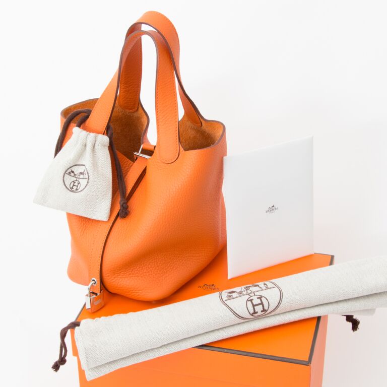 Modèle Picotin  Hermes, Bags, Hermes orange