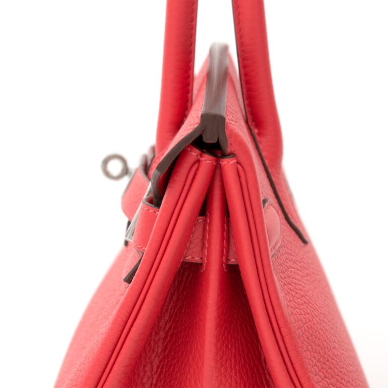 BRAND NEW Hermès Birkin Bag 30 Togo Rouge Pivoine PHW ○ Labellov
