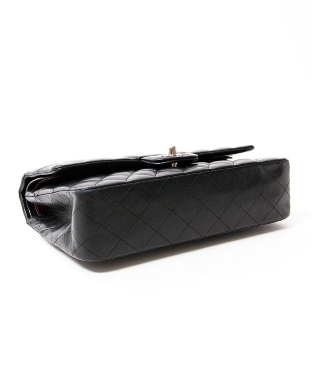 Chanel Medium Pouch, Lambskin, Silver GHW - Laulay Luxury