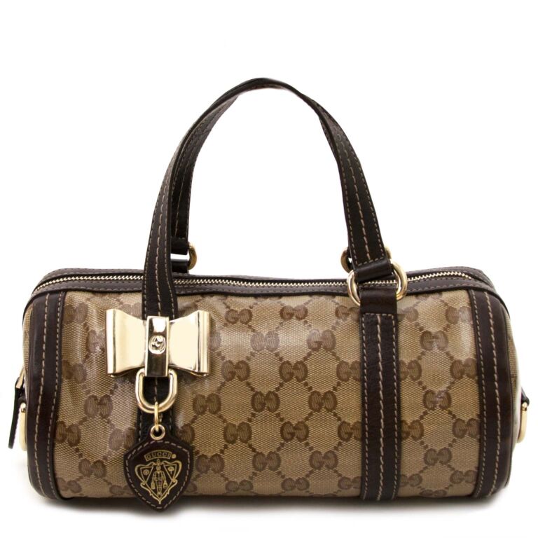 Gucci Crystal Duchessa Small Boston Bag Labellov Buy and Sell Authentic ...