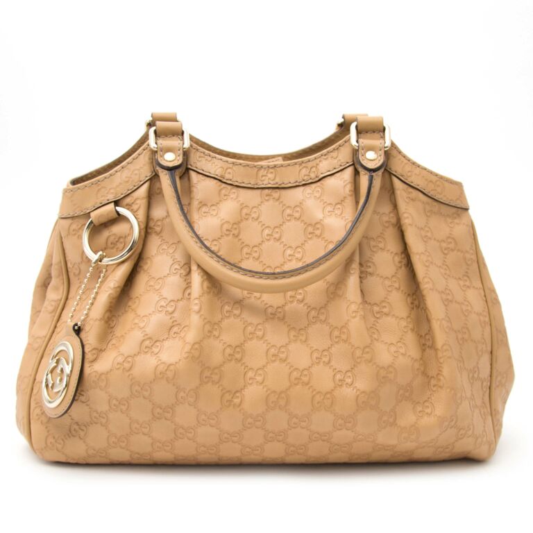 Gucci Beige Guccissima Sukey Tote Bag Labellov Buy and Sell