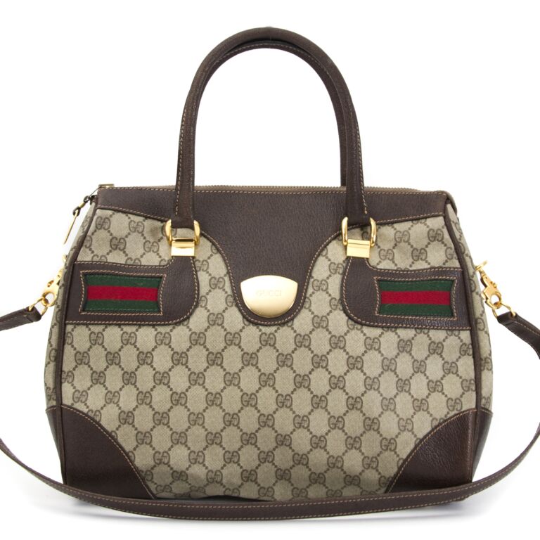Gucci Vintage Monogram Canvas Bag ○ Labellov ○ Buy and Sell