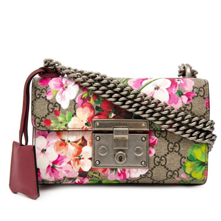 Gucci Padlock Blooms Shoulder Bag Labellov Buy and Sell