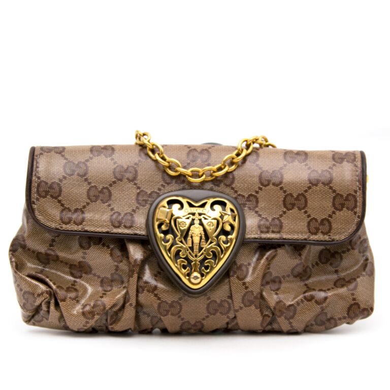 Gucci Brown Small Monogram Bag Labellov Buy and Sell