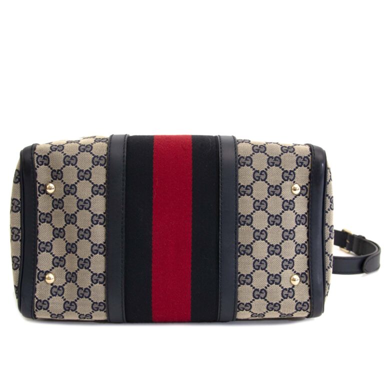 Gucci Blue Monogram Canvas Vintage Wallet ○ Labellov ○ Buy and Sell  Authentic Luxury