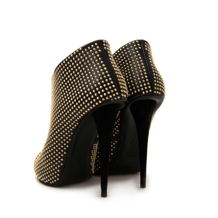 Studded open hotsell toe booties