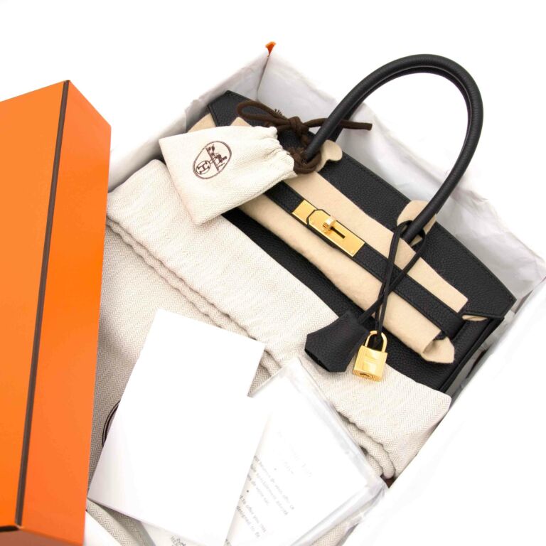 HERMES BLACK BIRKIN 30 UNBOXING