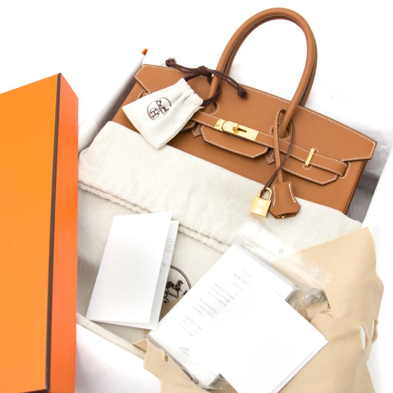 Hermès Birkin 35 Epsom Gold PHW ○ Labellov ○ Buy and Sell