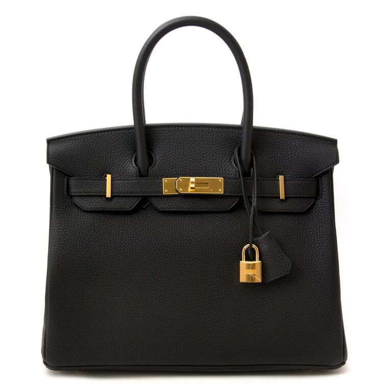 Herm s Birkin 30 Togo Black Labellov Buy and Sell Authentic