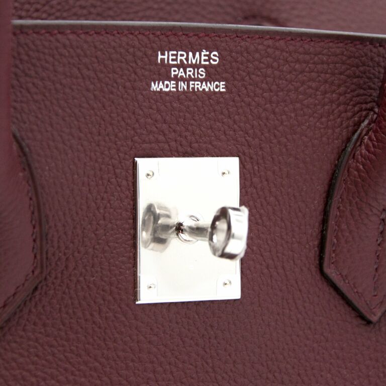 Hermes Birkin Bag 35cm Rouge H Togo Deep Bordeaux Red Gold Hardware