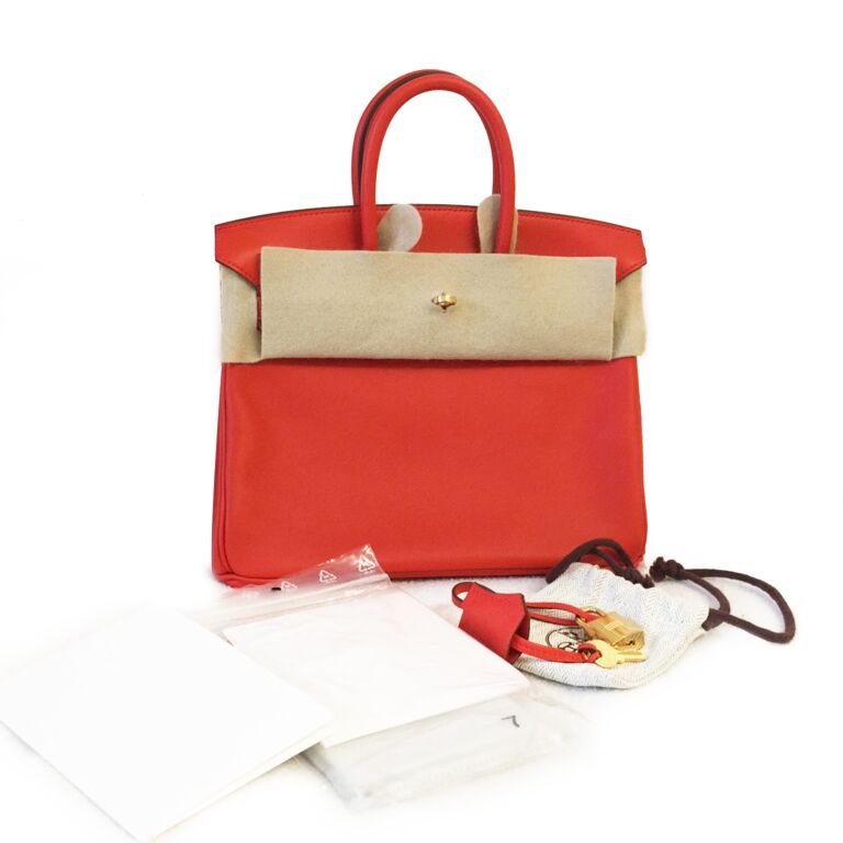 Brand New Hermes B25 Capucine Togo, Luxury, Bags & Wallets on