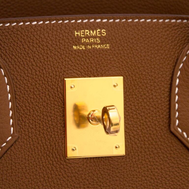 Hermes Birkin 30 Togo Vert De Gris GHW ○ Labellov ○ Buy and Sell Authentic  Luxury