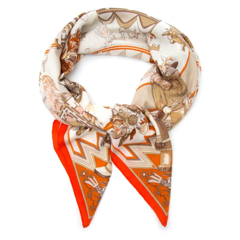 Hermès Carré Shawl Cashmere And Silk Kachinas Scarf Labellov Buy and ...