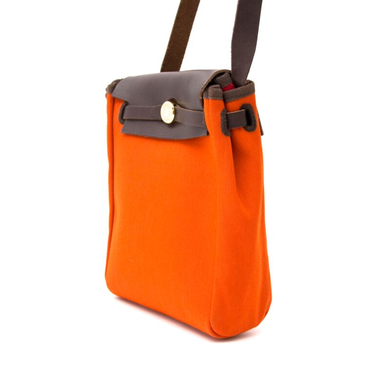 Hermès Orange Herbag Cabas ○ Labellov ○ Buy and Sell Authentic