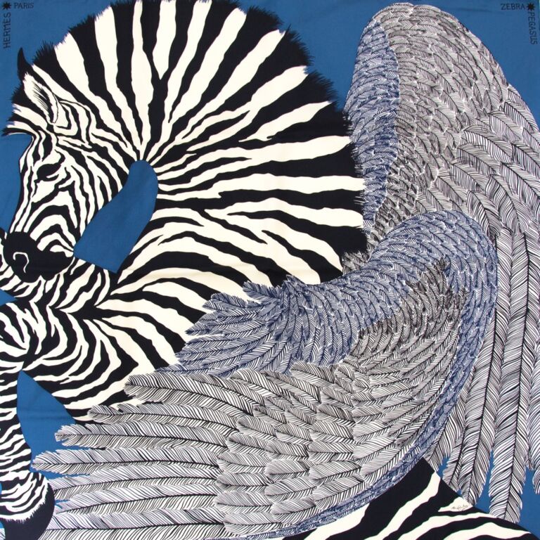 Hermès Zebra Pegasus Nano Silk Scarf