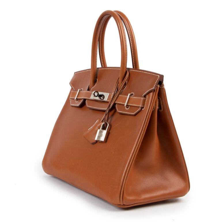 Hermès Birkin 30 Barenia Fauve Brown Leather ref.159294 - Joli Closet