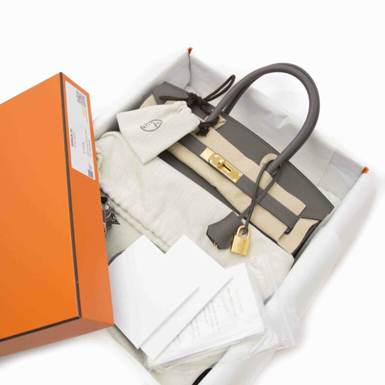 Hermès Birkin 30 Togo Etain GHW ○ Labellov ○ Buy and Sell Authentic Luxury