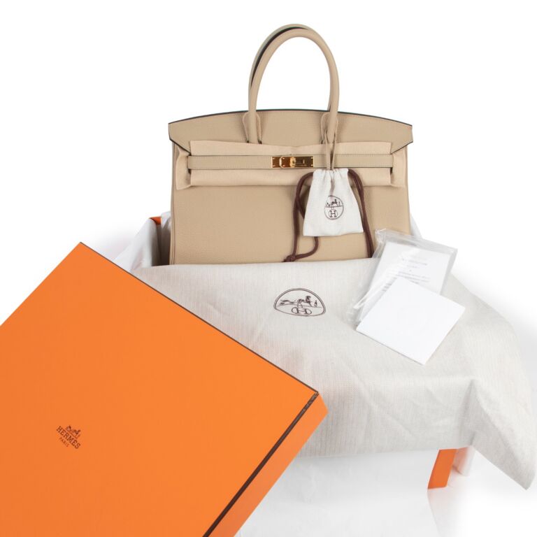 Hermès Birkin 35 Gris Tourterelle Togo GHW ○ Labellov ○ Buy and
