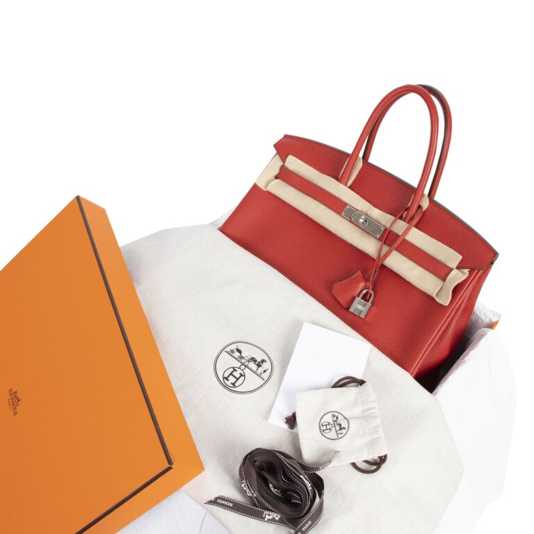 Hermès Rouge Casaque Togo Birkin 35 PHW, myGemma, QA