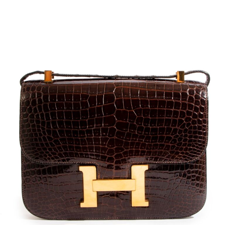 Vintage Hermes Constance 23 Rare Barenia Fauve Leather GHW