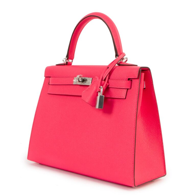 Hermès HSS Kelly 25 Rose Azalée Epsom PHW ○ Labellov ○ Buy and