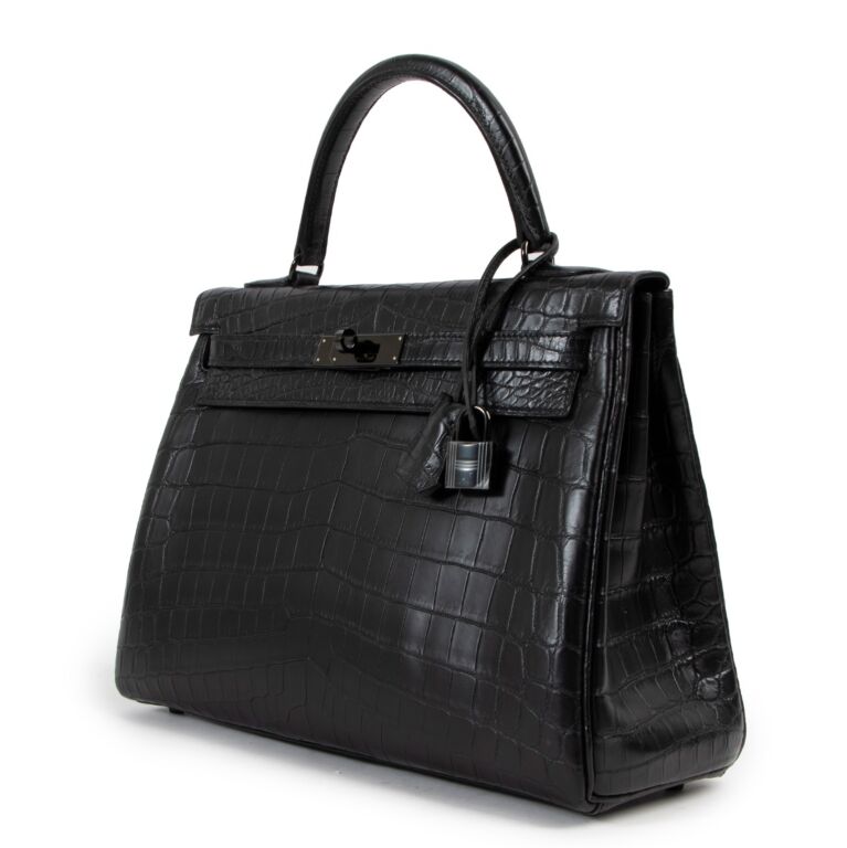 Hermes So Black Kelly Pochette Handmade Bag