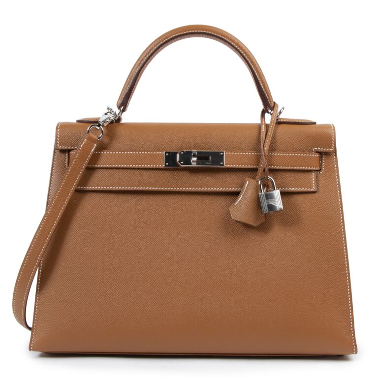 *Never Used* Hermès Kelly 32 Sellier Gold Epsom PHW Labellov Buy and ...