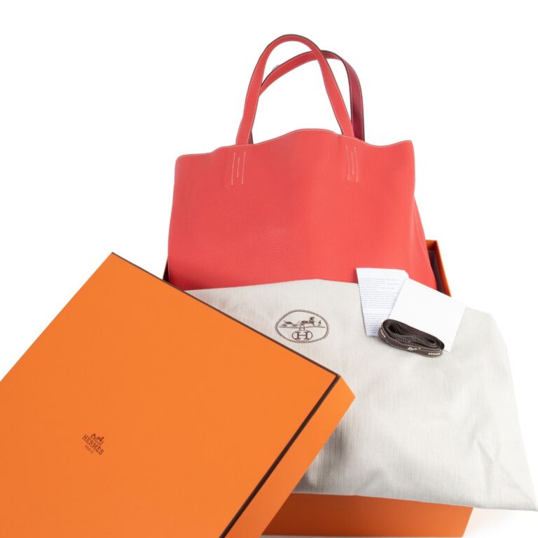 Hermes Double Sens Tote 'Bourgainvilier & Rubis' ○ Labellov ○ Buy and Sell  Authentic Luxury