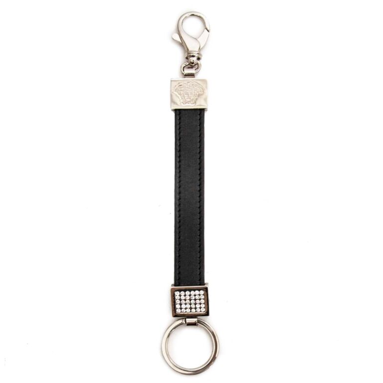 Versace Key Holder With Black Leather Strap Labellov Buy and Sell ...