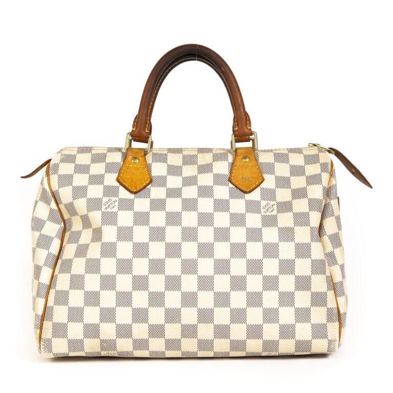 Louis Vuitton Speedy 30 Damier Azur Canvas Labellov Buy and Sell ...