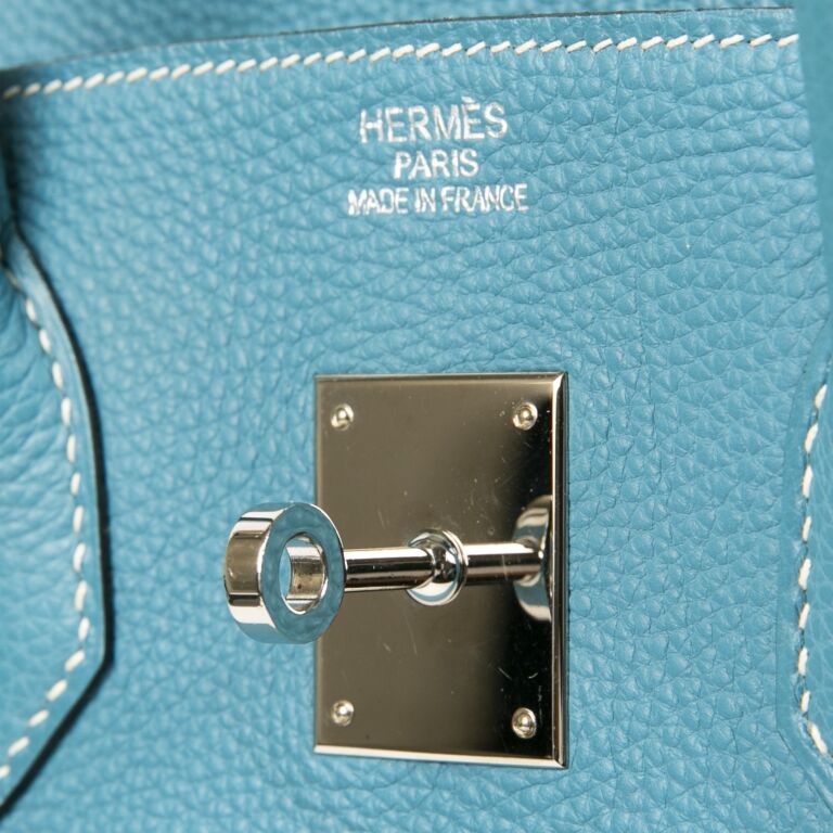 Hermes Birkin 35 Bleu Jean Togo Leather