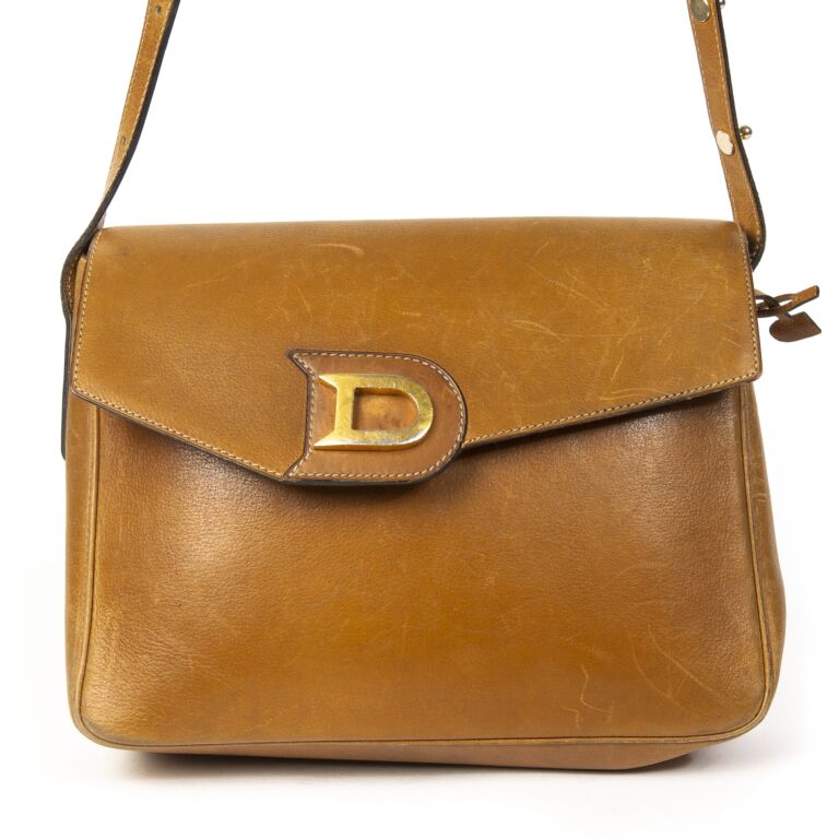 Delvaux Cognac Vintage Cross-Body Bag ○ Labellov ○ Buy and Sell Authentic  Luxury