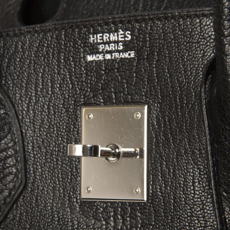 Hermès Birkin 35 Black Chèvre Mysore PHW ○ Labellov ○ Buy and Sell  Authentic Luxury