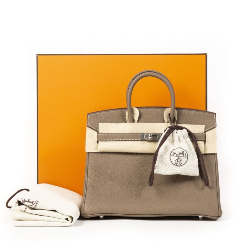Hermès - Birkin 25 - Etoupe Togo - GHW - Brand New