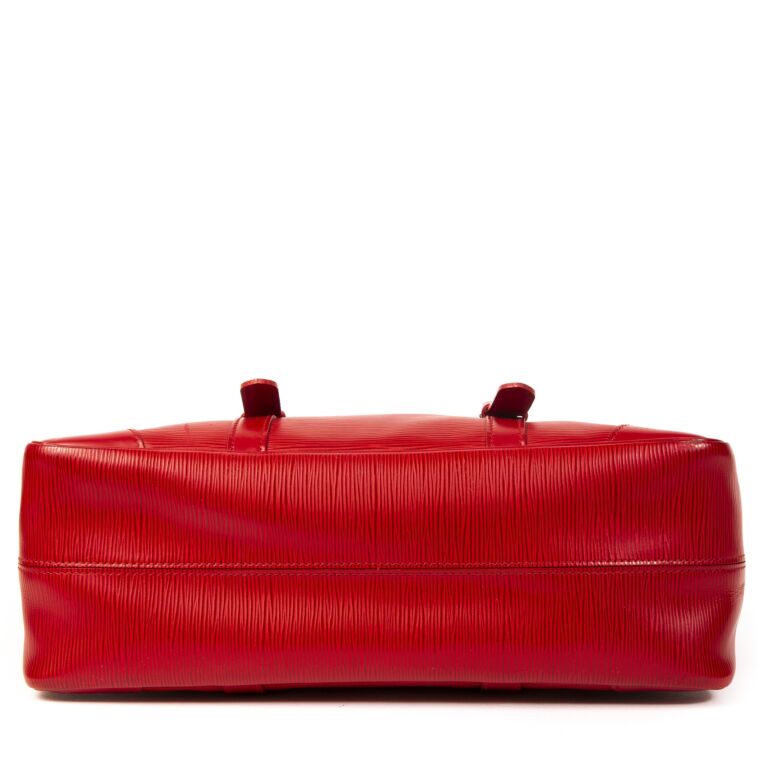 Louis Vuitton Castilian Red Epi Leather Pochette - The Palm Beach