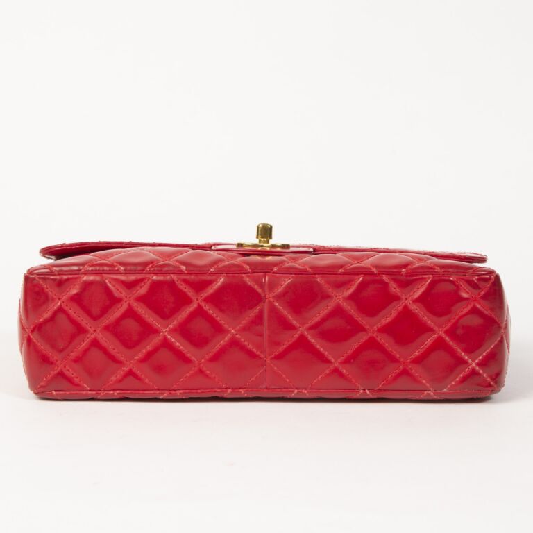 Chanel Red Maxi Classic Flapbag Double Limited Edition  lÉtoile de Saint  Honoré