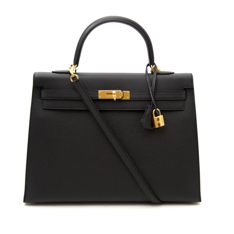 Black and gold online birkin bag