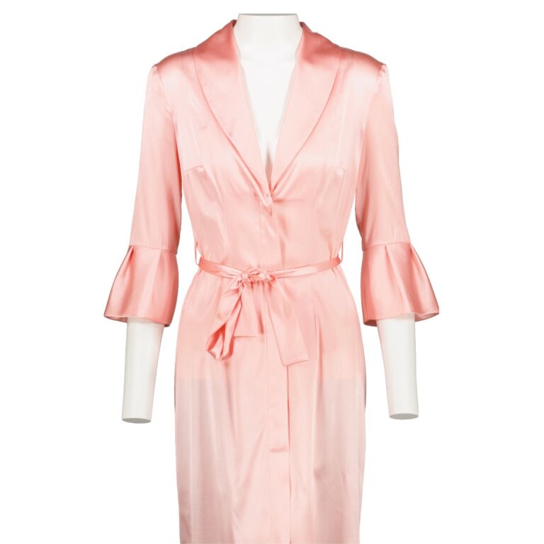Louis Vuitton - Authenticated Dress - Silk Pink for Women, Very Good Condition