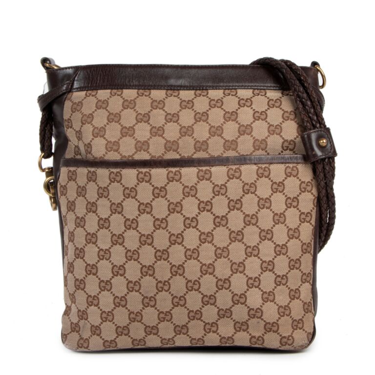 Gucci Monogram Shoulder Bag Labellov Buy and Sell Authentic Luxury