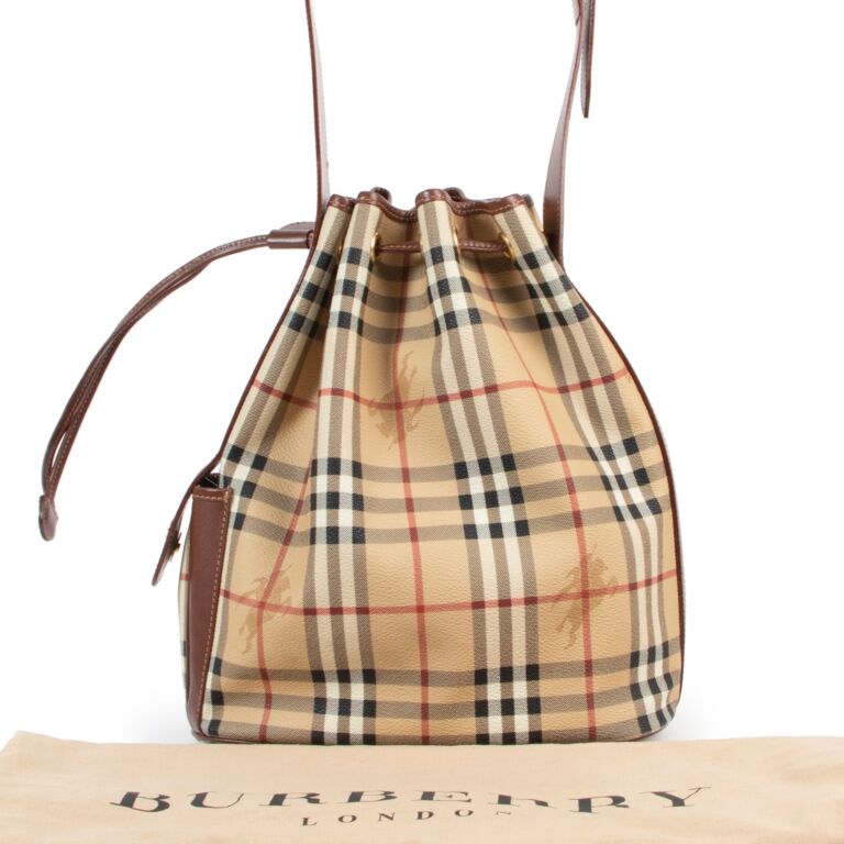 Burberry Beige Checked Pattern Canvas Crossbody Bag ○ Labellov ○ Buy and  Sell Authentic Luxury