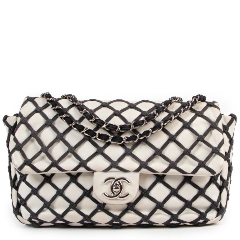 Chanel Black And White Limited Flap Bag Labellov Buy and Sell Authentic ...