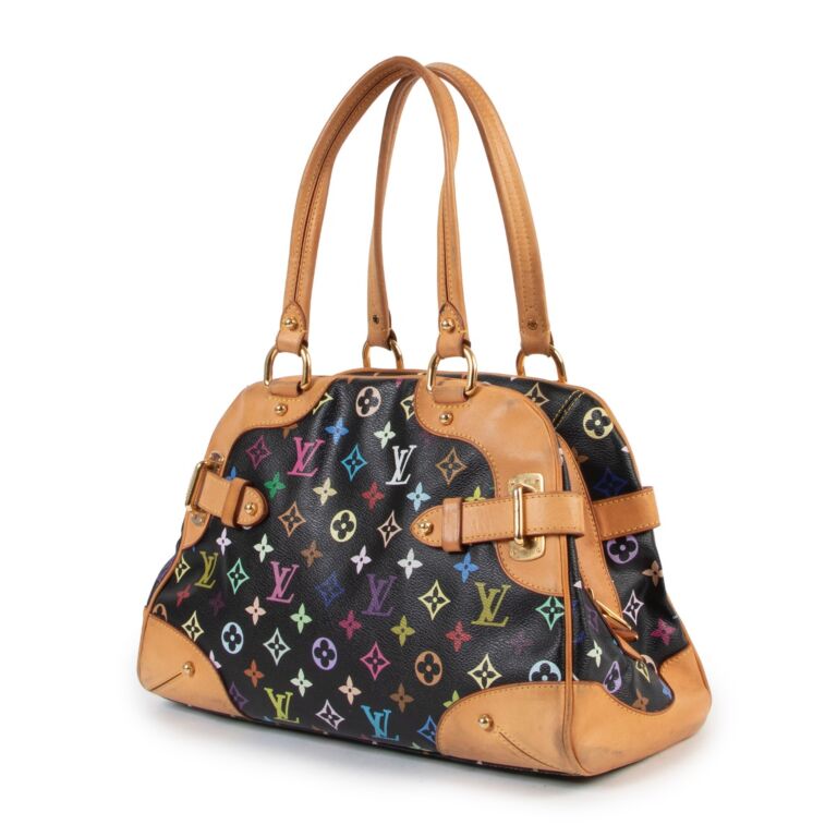 Louis+Vuitton+Claudia+Shoulder+Bag+Black+Multicolor+Monogram+Canvas for  sale online
